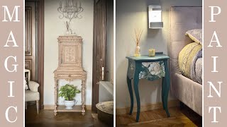 Learn how to repaint furniture already painted! Two nightstands and a cabinet! Elisa & Magic Paint!