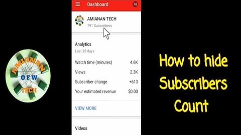 How to hide subscribers count on YT channel (tagalog)