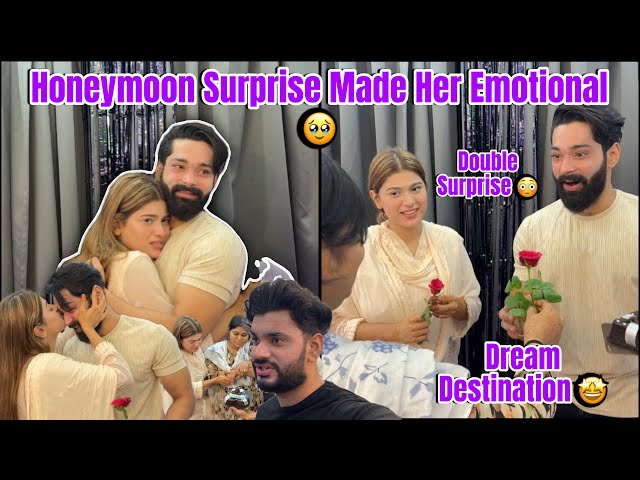 Honeymoon Surprise To My Wife At Dream Place Her Reaction is Priceless | Fokats | Abresh & Zeeshan class=