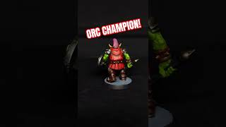 OG Style Orc Champ for Rik's HeroQuest commission! That grumpy shield though!#oldhammer #orcs #fyp