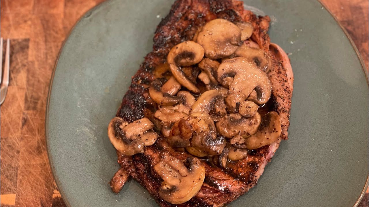 Ribeye steak The perfect ribeye grilled on a charcoal er grill