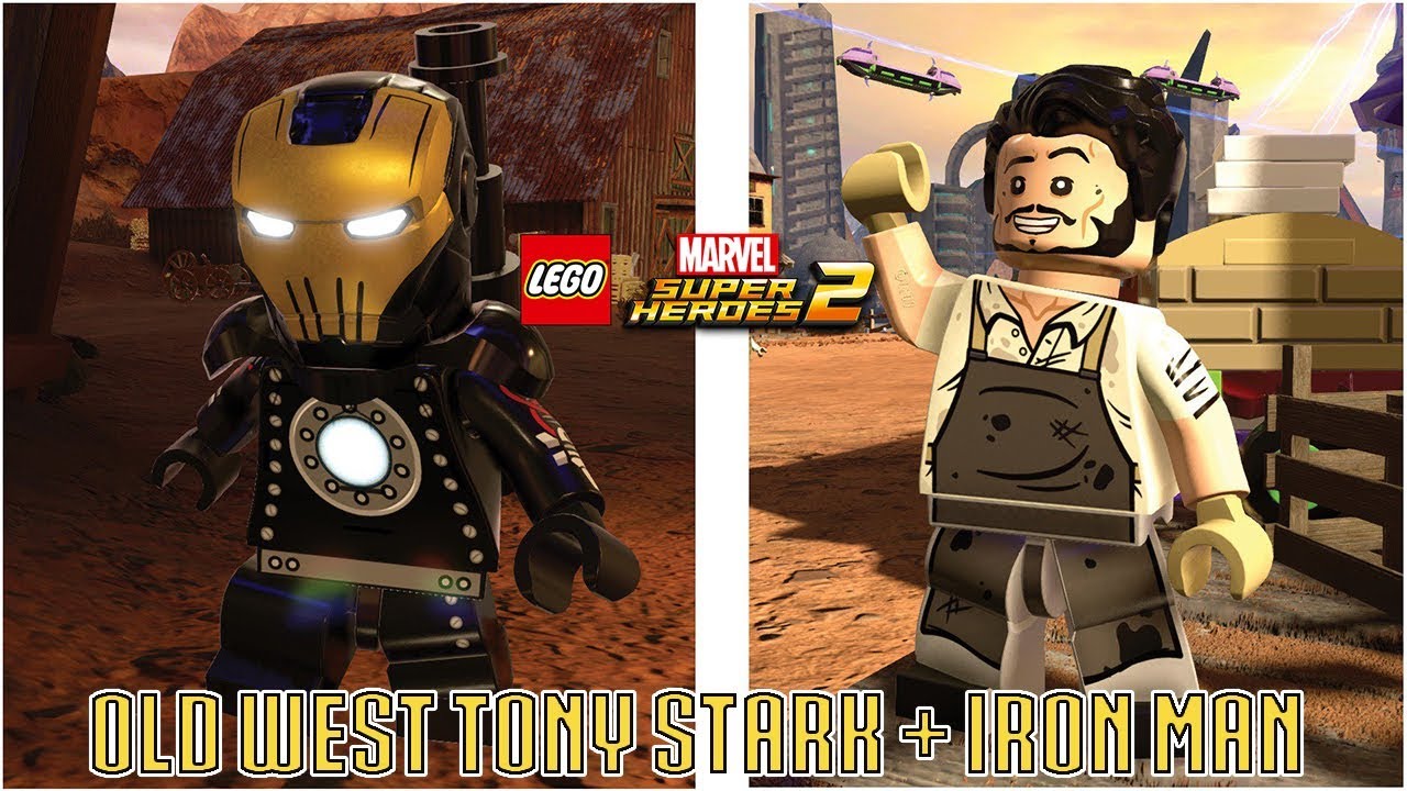 LEGO Marvel Superheroes 2 Old West Tony Stark and Old West Iron Man Screen  Shot and Gameplay - YouTube
