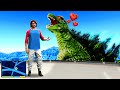 Adopting GODZILLA As A PET In GTA 5! (So Cute!)