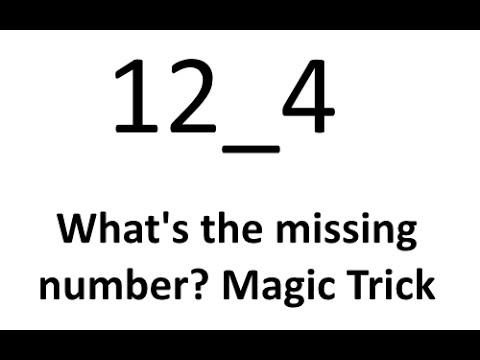 Math Magic Trick: Guessing A Crossed Out Digit