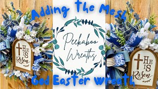 Adding Mesh & Wiring the Frame for a Beautiful Easter Wreath