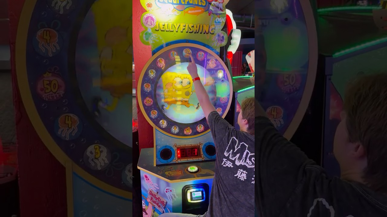 This Spongebob Arcade Hack ACTUALLY Worked! #shorts #arcade #spongebob