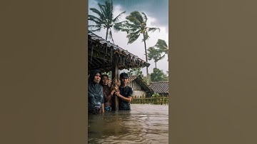 Terrifying Moments as Massive Flood Hits the Village #flood #shorts #viral