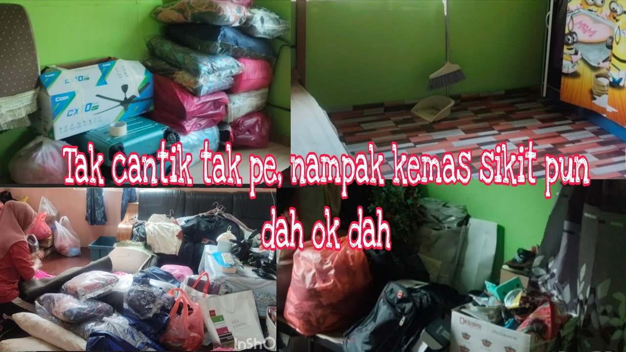 HARI NI KEMAS BILIK,KEMAS PUN TAK CANTIK MANA, YG PENTING NAMPAK TERSUSUN. BELIK² GAMBAR KAHWIN 😂