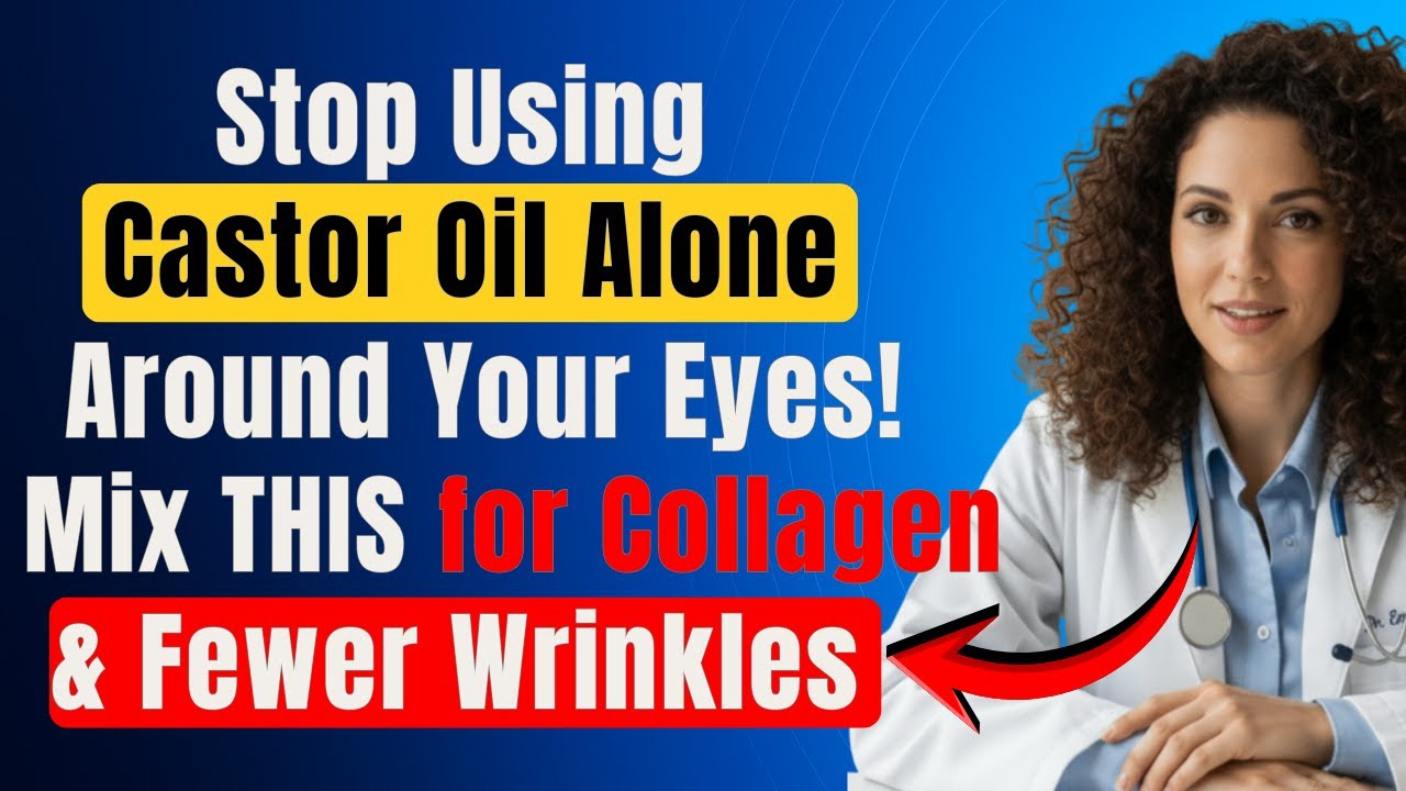 Woman Over 60: Never Use Castor Oil Alone Around Your Eyes! Mix THIS Oil to Boost Collagen