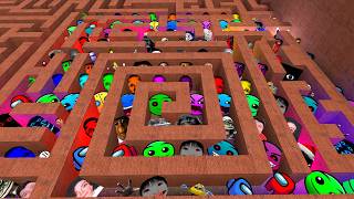 HAMOOD HABIBI CRAZY FROG ELLIS ANGRY MUNCI PLANKTON COCKROACH IN MAZE  #nextbots #hamjabhaiofficials