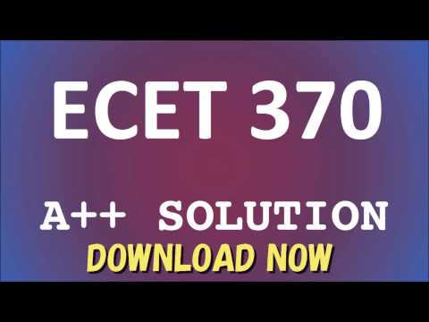 ECET370 ECET 370 ECET/370 All Lab 1 2 3 4 5 6 7 Data Structures And Algorithms With Lab