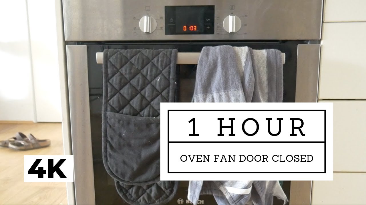 Relaxing noise of oven fan door closed 1 hour background white noise