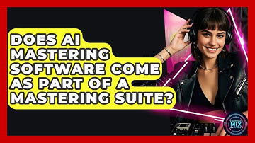 Does AI Mastering Software Come As Part Of A Mastering Suite? - Electronic Mix Masters