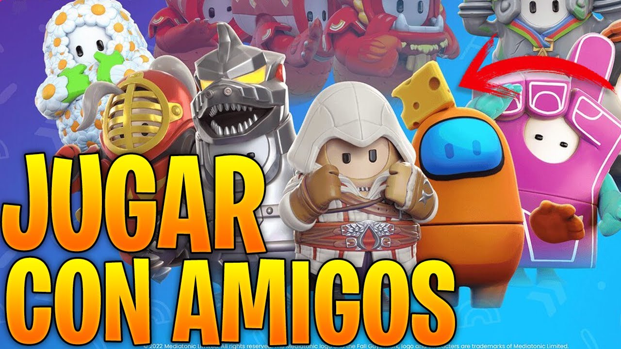COMO INVITAR AMIGOS EN FALL GUYS - COMO JUGAR CON AMIGOS EN FALL GUYS