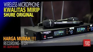 Kwalitas Mirip Shure Original, Wireless Microphone, RT Super 200