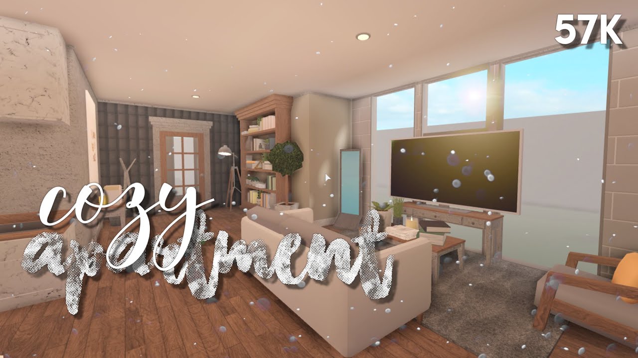 Bloxburg Cozy Apartment 57k House Build Youtube - minimalist studio apartment roblox welcome to bloxburg speedbuild by auosia