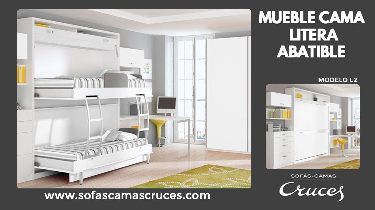 CAMA ABATIBLE HORIZONTAL 80, 90, 105 Y 120cm ECONÓMICA MUEBLES