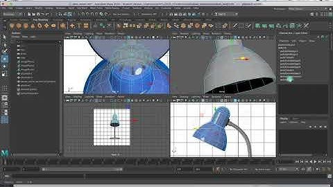 Modelling Desk-Lamp, Part 2 - Lampshade (Maya 2020)