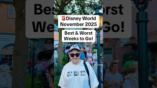 Disney World November 2025 Crowd Levels! #disney #disneyworld #disneythemeparks