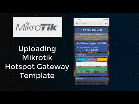 Uploading Customized Hotspot Gateway Portal Template for Mikrotik-RouterOS