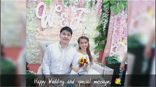 Mensahe ko sa kapatid ko HAPPY WEDDING and  BEST WISHES | Message ❤️