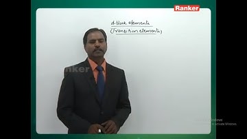 D & F Block Elements, chemistry for JEE Main by D.surender Reddy Sir | Transition elements