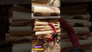 Unrolling the Tree: How a Lathe Turns Timber into Paper-Thin Veneer