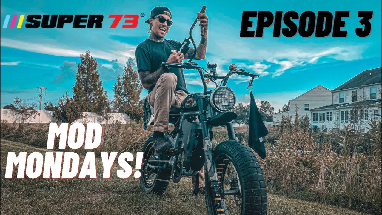 MOD MONDAY - SUPER73 Upgraded Mid Rise Handlebars and Grips Mod | LIVE!