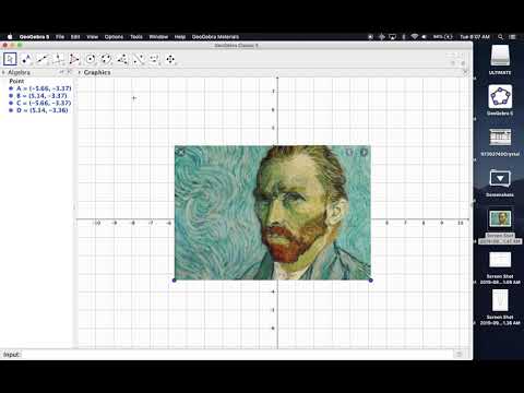 Geogebra Art Project Inputting Pic and Changing Opacity