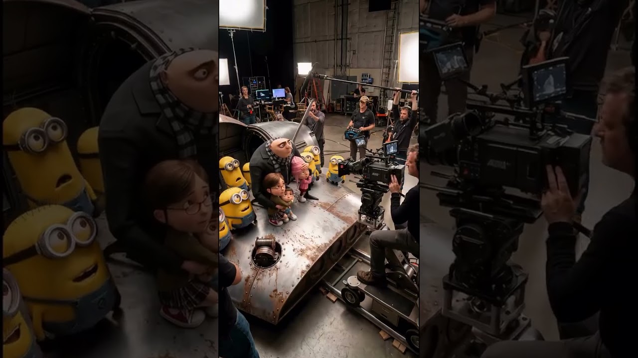 “INSANE Behind the Scenes: Vector vs Gru & the Minions! 😱🔥🧡💛”