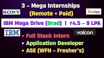 🤯IBM Mega Hiring | Internship for College Student | 2025 Batch Hiring OFF Campus | 2026 Batch Hiring