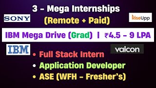 🤯IBM Mega Hiring | Internship for College Student | 2025 Batch Hiring OFF Campus | 2026 Batch Hiring