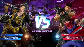 MARVEL VS. CAPCOM: INFINITE Dante Alt. Costume,Black Panther Alt. Costume Gameplay In Arcade Mode
