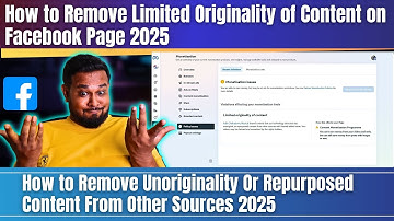 How to Remove Limited Originality of Content | Unoriginal Content Facebook Violation Kaise Hataye?
