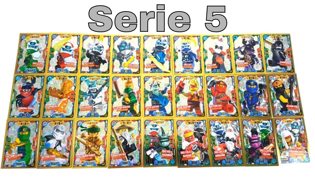 Alle 27 limitierte Karten der LEGO Ninjago Trading Card Game Serie 5 und wo  sie zu finden sind 😉 - YouTube