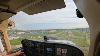 Collin Crawford's first airplane solo at Sporty's Academy