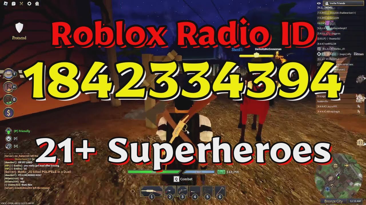 Superheroes Roblox Radio Codes IDs YouTube 