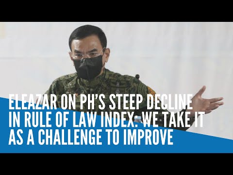 Eleazar on PH’s steep decline in rule of law index: We take it as a challenge to improve