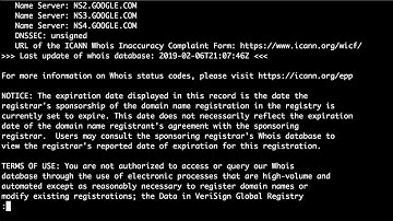 6. Looking Up Domains