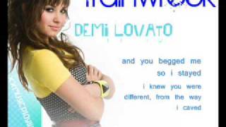 Demi Lovato - Trainwreck - Lyrics on Screen