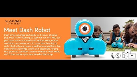 Wonder Workshop Dash – Coding Robot for Kids 6+ – Voice Activated – Navigates Objects –