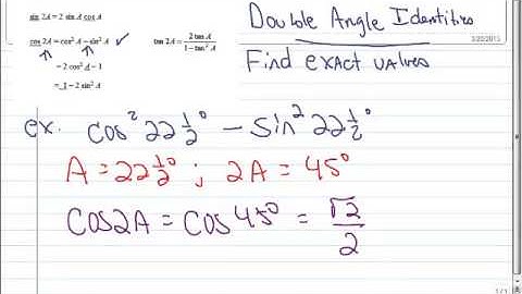 4.4 Using Double Angle Identities