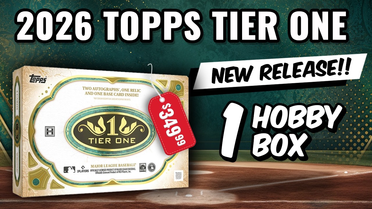 BIG AUTO HIT!?NEW RELEASE?2026 TOPPS TIER ONE BASEBALL HOBBY BOX 