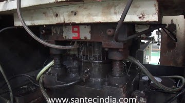 Hydraulic  Press  with  Robot  for  loading  &  unloading   by  SANTEC  , INDIA