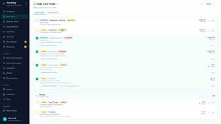 Daily Care Tasks in Goodstay — Track Feeding & Medication for Every Guest