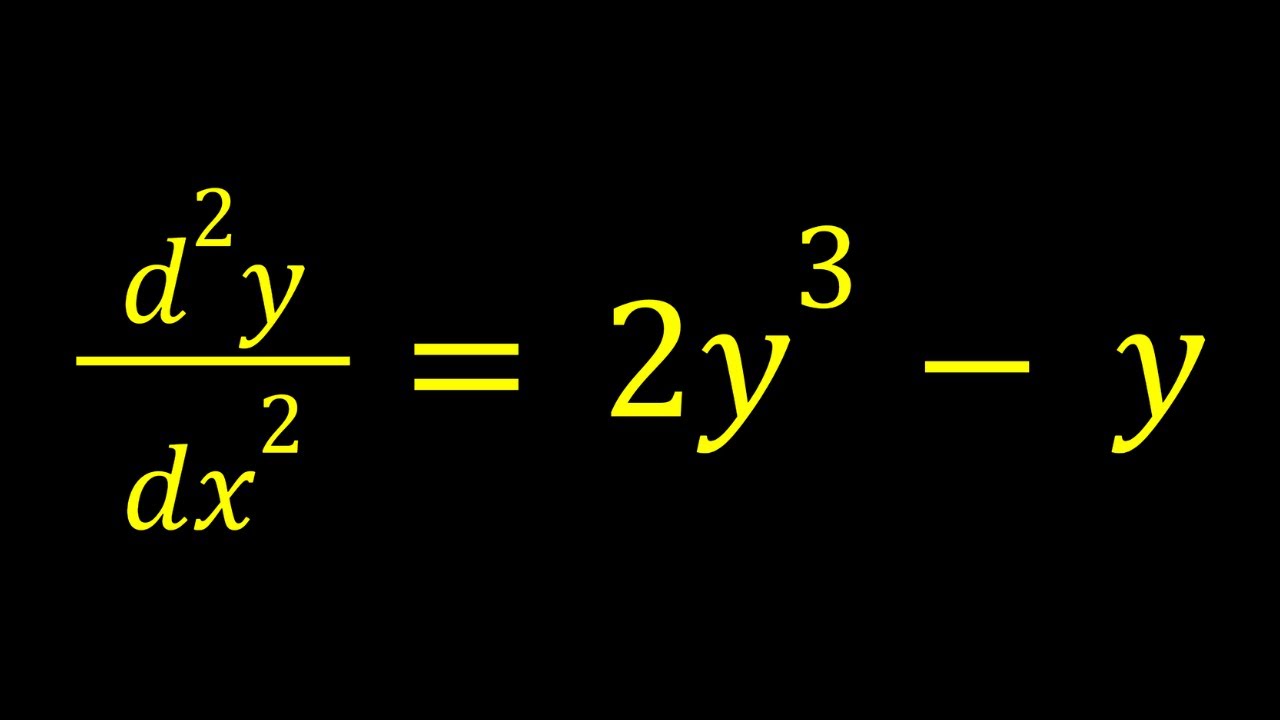 An Interesting Homemade Differential Equation - YouTube