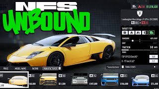 NEED FOR SPEED UNBOUND - ALL CARS | FULL VEHICLES LIST [4K] by RACING GAMES 22,365 views 1 year ago 12 minutes, 20 seconds