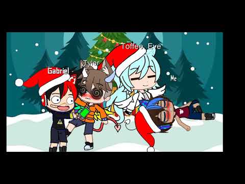 ITS KRIMAAAAAAAH Gacha Club ft me, my cousins, Toffee. eve and Vore Boy Happy Holidays
