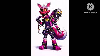 Fnaf Rockstar Mangle Diseño En El Juego Ia