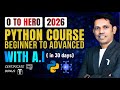Learn AI Powered Python Micro course from Beginners to Advance in Hindi